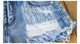 Fashion Denim High Waist Jean Woman Mini Womens Shorts Sexy Women Rivet Tight Hot  Casual Short Jeans Feminino Hotpants