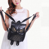 Fashion Cute Owl Backpack Women Cartoon School Bags For Teenagers Girls PU Leather Women Backpack 2016 Brands Mochila Sac A Dos