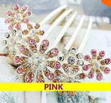 Fashion Crystal Hair Jewelry Insert Comb Hair Hairpins Women Hair Accessories