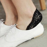 Fashion Cotton Lace Antiskid Invisible Liner Low Cut Women's Socks  9E18
