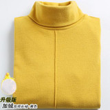 Fashion cotton blouses women 2017 winter Turtleneck long sleeve thick warm velvet blouse shirts women plus size blusas mujer