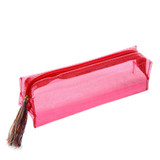 Fashion cosmetic bags Women Colorful Transparent Pencil Case Cosmetic Bag Makeup bag super quality sac maquillage