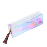Fashion cosmetic bags Women Colorful Transparent Pencil Case Cosmetic Bag Makeup bag super quality sac maquillage