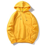 Fashion Color Hooides Men's Thick Clothes Winter Sweatshirts Men Hip Hop Streetwear Solid Fleece Hoody Man Clothing