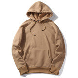 Fashion Color Hooides Men's Thick Clothes Winter Sweatshirts Men Hip Hop Streetwear Solid Fleece Hoody Man Clothing