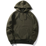 Fashion Color Hooides Men's Thick Clothes Winter Sweatshirts Men Hip Hop Streetwear Solid Fleece Hoody Man Clothing