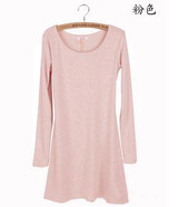Fashion Clothes Vestidos Women Dress 2017 Spring Autumn Winter Dress Female 100% Cotton O-Neck Long Sleeve Dress Woolen Dresses