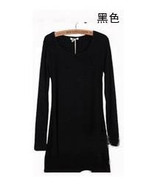 Fashion Clothes Vestidos Women Dress 2017 Spring Autumn Winter Dress Female 100% Cotton O-Neck Long Sleeve Dress Woolen Dresses