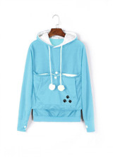 2017 New Cartoon Hooded Hoodies Lover Cats Kangaroo Dog Hoodie Long Sleeve Sweatshirt Front Pocket Casual Animal Ear Hoodie
