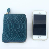2017 New Brand Women Wallet Genuine Leather Snake Pattern Short Wallet Leather Women Coin Purse Zipper Women Card Holder Bag