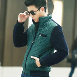 2017 new Brand winter warm Jacket for men Stitching coats casual mens thick coat male slim casual cotton padded down outerwear