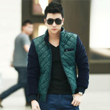 2017 new Brand winter warm Jacket for men Stitching coats casual mens thick coat male slim casual cotton padded down outerwear