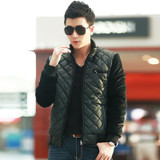 2017 new Brand winter warm Jacket for men Stitching coats casual mens thick coat male slim casual cotton padded down outerwear