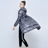 2017 New Brand Winter Warm Coat Women Ultra Light Long White Duck Down Jacket Women Hooded Jackets Outwear High Quality F795