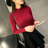 2017 New Brand Spring Autumn Fashion Women sweater tight Solid Turtleneck sweater women slim Knitted Pullovers Female Plus Size