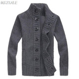 2017 New Brand Men's Sweaters Open Stitch Slim Fit Cardigan Men Casual Clothing Cardigan 4 Colors Size:M-XXL Free Shipping