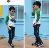 2017 New Brand Kids Jeans Boys Casual Winter Thicken Long Jeans Pants Baby Boy Jeans Warm Denim Trousers Boy Clothes Plus Velvet