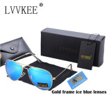 2017 New Brand hot rays sunglasses Polarized Men Large frame Anti-glare aviator aviation sunglasses driving women  3026 UV400