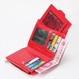 2017 New Brand Fashion Zipper PU Leather Purse Wallet Coin Card Holder Photo Holder Female Purse Wallets For Women DB5700