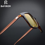 BAVIRON 2017 New Wrap Square Sunglasses Aluminum Legs Men Sunglasses Polarized Sun Glasses Driving UV400 Eyewear Oculos 387