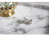 Silver Color Jewellery Vintage Layered Large Open Ring Silver Color Jewellery Vintage Layered Large Open Ring