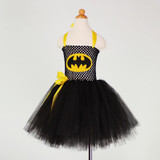 Batman Cosplay Halloween Costume For Kids Tulle Tutu Dress Girl Christmas Party Birthday Performance Dresses Girl Princess Dress