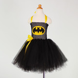 Batman Cosplay Halloween Costume For Kids Tulle Tutu Dress Girl Christmas Party Birthday Performance Dresses Girl Princess Dress