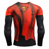 Batman 2016 Spiderman Ironman Superman Captain America Avengers Costume Superhero Soldier Marvel Comics Mens Style Long T shirt