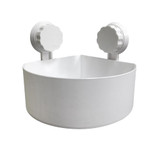Bathroom Corner Storage Rack Powerful Suction Cup Shower Shelf Storage Case Kitchen Organizer Quality ABS Plastic Wholesale