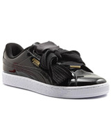 Basket Heart Patent - Black