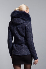 BASIC-EDITIONS New Winter Fashion Women's Clothing Oversized Fox Fur Short Parka With Hood Parkas Coats Women Coat 14W-22D