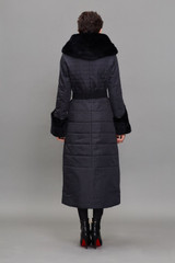 BASIC EDITIONS Winter Jacket Women Long Parka Luxury Fur Rex Rabbit Collar Thinsulate Cotton-Padded Women Warm Jackets - WM120
