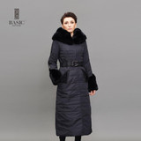BASIC EDITIONS Winter Jacket Women Long Parka Luxury Fur Rex Rabbit Collar Thinsulate Cotton-Padded Women Warm Jackets - WM120