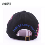 Baseball Caps 2016 New High quality Butterflies and flowers embroidery Summer and fall caps fashion women & women baseball hat Baseball Caps 2016 New High quality Butterflies and flowers embroidery Summer and fall caps fashion women & women baseball hat