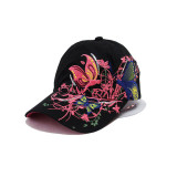 Baseball Caps 2016 New High quality Butterflies and flowers embroidery Summer and fall caps fashion women & women baseball hat Baseball Caps 2016 New High quality Butterflies and flowers embroidery Summer and fall caps fashion women & women baseball hat