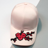 Baseball Cap Women Men Couple Applique Floral Baseball Cap Unisex Snapbacks fashion Flat Hat Gorras Mujer Chapeau Femme#5