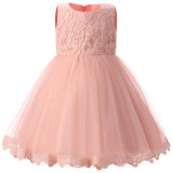 Baptism Party girls Wedding Tutu Dress Baby Girl Newborn 1 2 year Birthday Princess Dresses infant Girl Dress kids Clothes