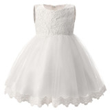 Baptism Party girls Wedding Tutu Dress Baby Girl Newborn 1 2 year Birthday Princess Dresses infant Girl Dress kids Clothes