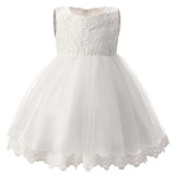 Baptism Party girls Wedding Tutu Dress Baby Girl Newborn 1 2 year Birthday Princess Dresses infant Girl Dress kids Clothes