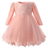 Baptism Party girls Wedding Tutu Dress Baby Girl Newborn 1 2 year Birthday Princess Dresses infant Girl Dress kids Clothes