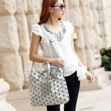 Bao bao women pearl bag laser sac bags Diamond Lattice Tote geometry Quilted shoulder bag Foldable handbags &amp; Crossbody bag