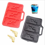Party Drink Ice Cube Tray Cool Pistol Gun Style Ice Cube Mold Ice Cream Maker Mould Tool Kitchen Bar Accessories