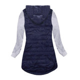 Parkas Jacket Women Coat Cool Basic Cotton jacket Patch Irregular Zipper Outwear   Autumn Winter Clothes
