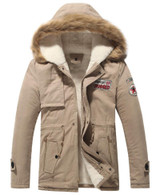 Parka Men Winter Jacket 2017 Thicken Fur Hooded Coat Warm Outwear Homme Brand Clothing Casual Cotton-Padded Overcoat Windproof