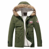 Parka Men Winter Jacket 2017 Thicken Fur Hooded Coat Warm Outwear Homme Brand Clothing Casual Cotton-Padded Overcoat Windproof
