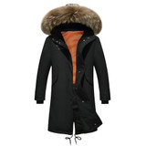 Parka Men Coats Winter Jacket Men Thicken Fur Hooded Outwear Warm Coat Top Brand Clothing Casual Mens Coat Veste Homme Tops