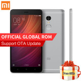 Original Xiaomi Redmi Note 4 Smartphone 3GB RAM 32GB ROM MTK Helio X20 Deca Core 5.5" 1080P MIUI 8 Fingerprint ID 13.0MP 4100mAh