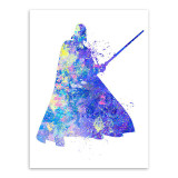 Original Watercolor Star Wars Darth Vader Pop Movie Poster Print Abstract Picture  Home Wall Art Canvas Painting No Frame Gift