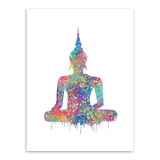 Original Watercolor Buddha Portrait Zen A4 Large Art Prints Poster Abstract Wall Pictures Canvas Painting Living Room Home Decor