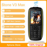 Original VKworld Stone V3 Max IP68 Waterproof Shockproof Dustproof 5300mAh 2.4 inch LED Flashlight FM BT TF OTG Mobile Phone